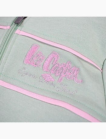 Lee Cooper - Completo giacca con cappuccio e pantalone jogging bambina