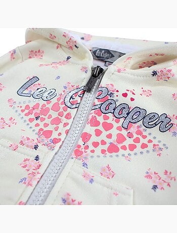Lee Cooper - Completo giacca con cappuccio e pantalone jogging neonata