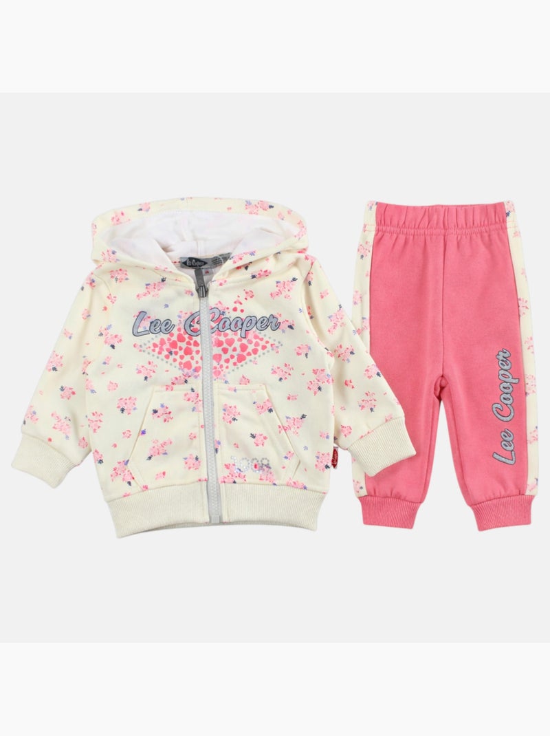 Lee Cooper - Completo giacca con cappuccio e pantalone jogging neonata Giallo - Kiabi