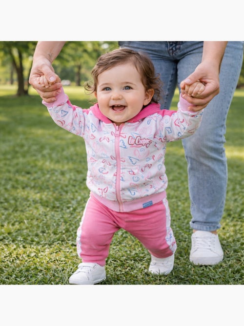 Lee Cooper - Completo giacca con cappuccio e pantalone jogging neonata - Kiabi