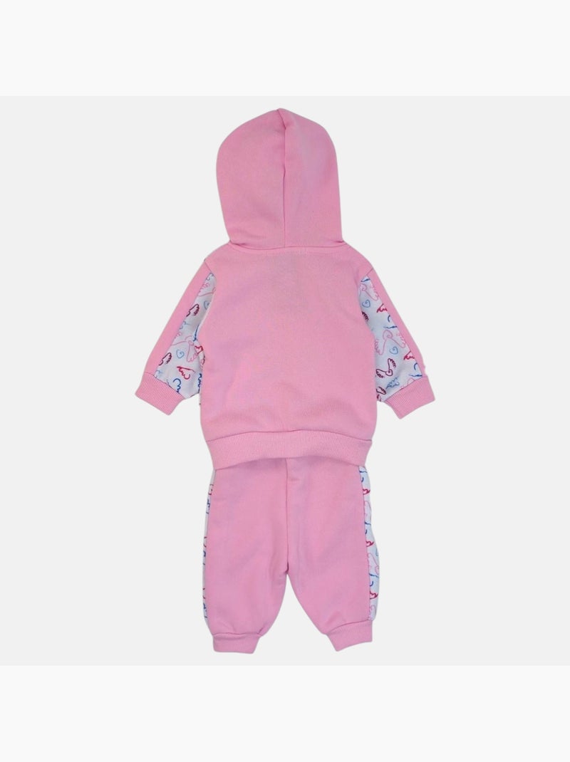 Lee Cooper - Completo giacca con cappuccio e pantalone jogging neonata Rosa - Kiabi