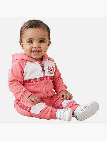 Lee Cooper - Completo giacca con cappuccio e pantalone jogging neonata