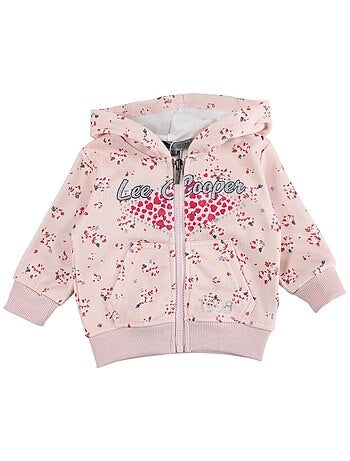 Lee Cooper - Completo giacca con cappuccio e pantalone jogging neonata