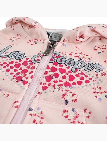 Lee Cooper - Completo giacca con cappuccio e pantalone jogging neonata