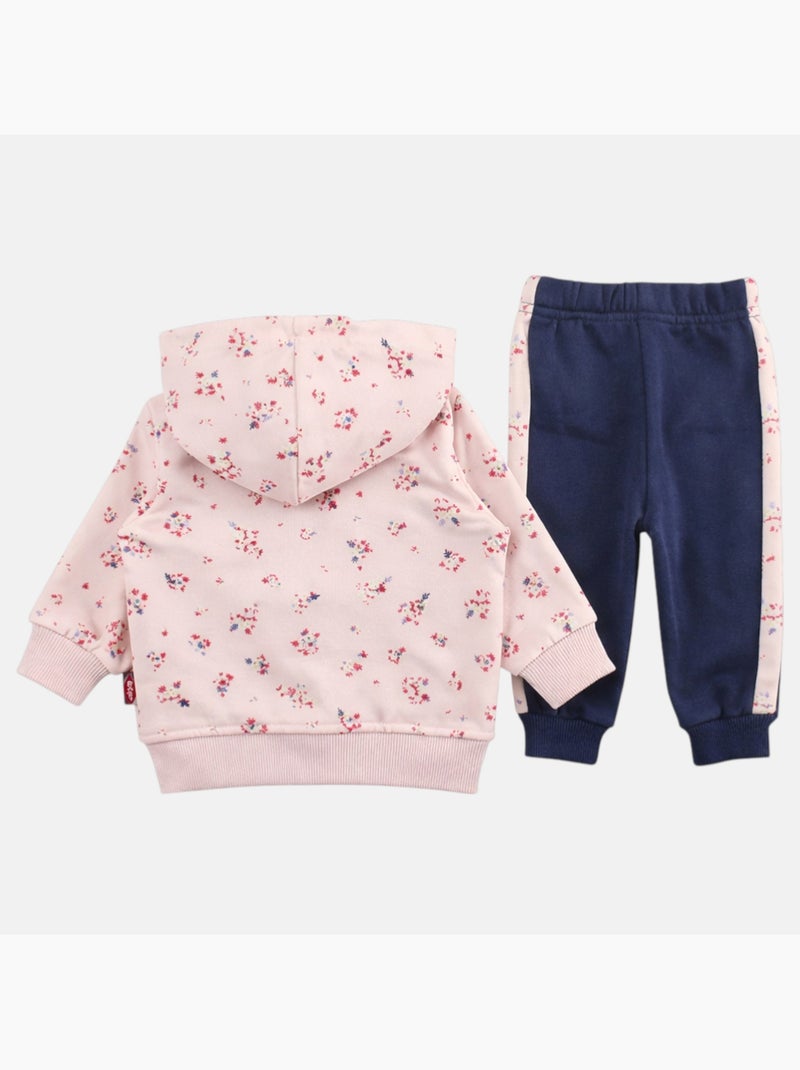 Lee Cooper - Completo giacca con cappuccio e pantalone jogging neonata Rosa - Kiabi
