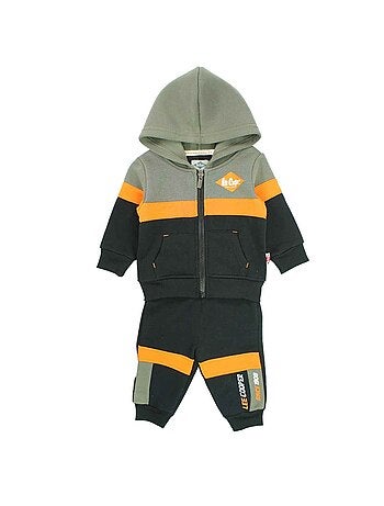 Lee Cooper - Completo giacca con cappuccio e pantalone jogging neonato