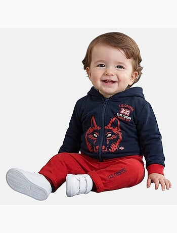 Lee Cooper - Completo giacca con cappuccio e pantalone neonato