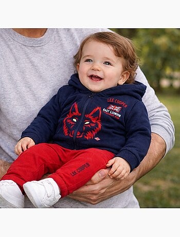 Lee Cooper - Completo giacca con cappuccio e pantalone neonato