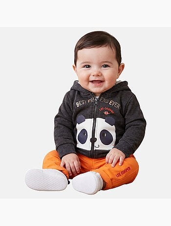 Lee Cooper - Completo giacca con cappuccio e pantalone neonato