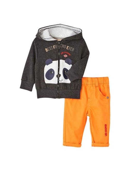 Lee Cooper - Completo giacca con cappuccio e pantalone neonato - Kiabi