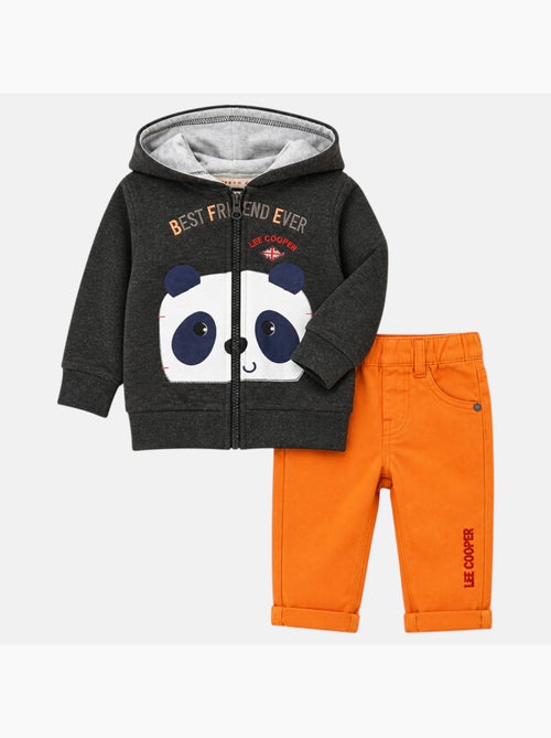 Lee Cooper - Completo giacca con cappuccio e pantalone neonato - Kiabi