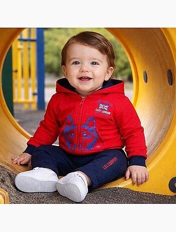 Lee Cooper - Completo giacca con cappuccio e pantalone neonato