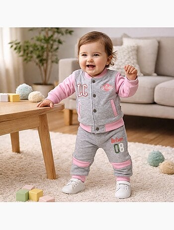 Lee Cooper - Completo giacca e pantalone jogging neonata