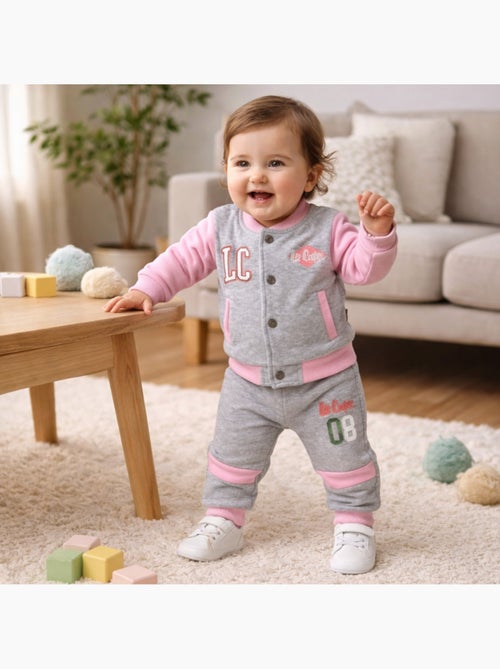 Lee Cooper - Completo giacca e pantalone jogging neonata - Kiabi