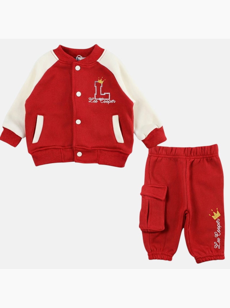 Lee Cooper - Completo giacca e pantalone jogging neonata Rosso - Kiabi