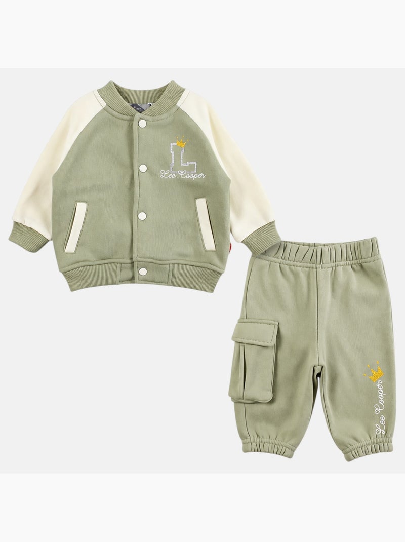 Lee Cooper - Completo giacca e pantalone jogging neonata Verde - Kiabi