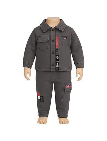 Lee Cooper - Completo giacca e pantalone jogging neonato bambino