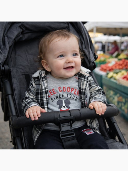 Lee Cooper - Completo maglietta a maniche lunghe con giacca e pantalone neonato - Kiabi