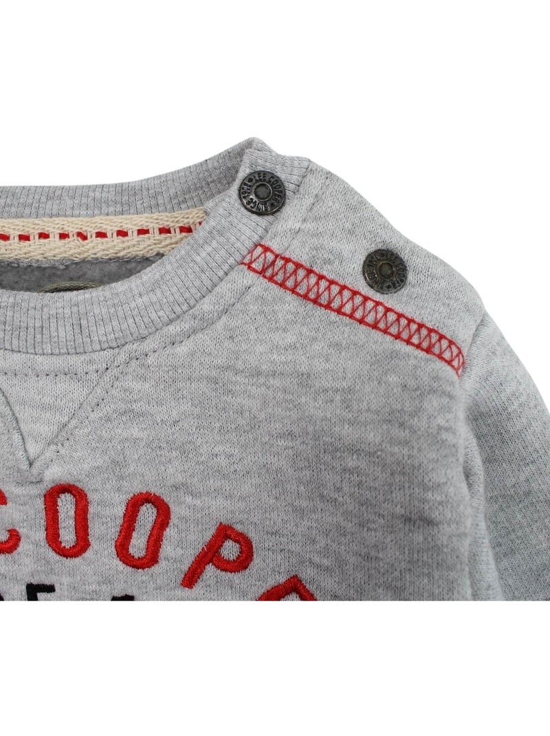 Lee Cooper - Completo maglietta a maniche lunghe con giacca e pantalone neonato Grigio - Kiabi