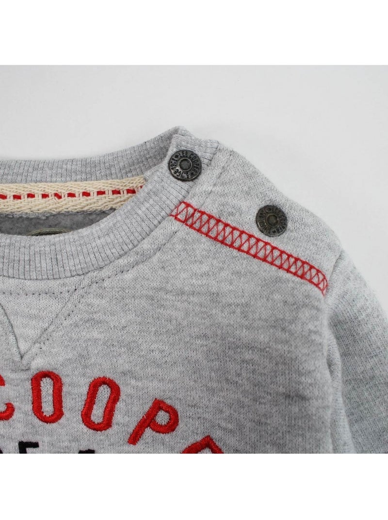 Lee Cooper - Completo maglietta a maniche lunghe con giacca e pantalone neonato Grigio - Kiabi