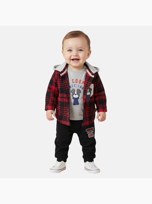 Lee Cooper - Completo maglietta a maniche lunghe con giacca e pantalone neonato - Kiabi