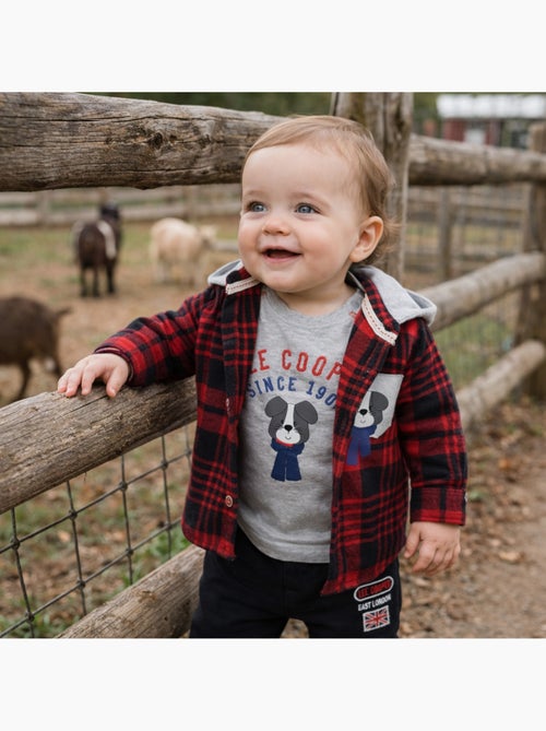 Lee Cooper - Completo maglietta a maniche lunghe con giacca e pantalone neonato - Kiabi