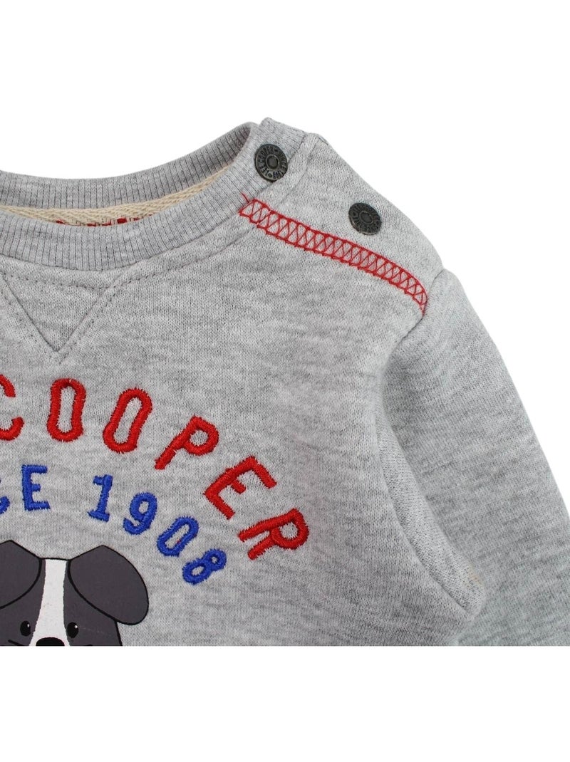 Lee Cooper - Completo maglietta a maniche lunghe con giacca e pantalone neonato Rosso - Kiabi