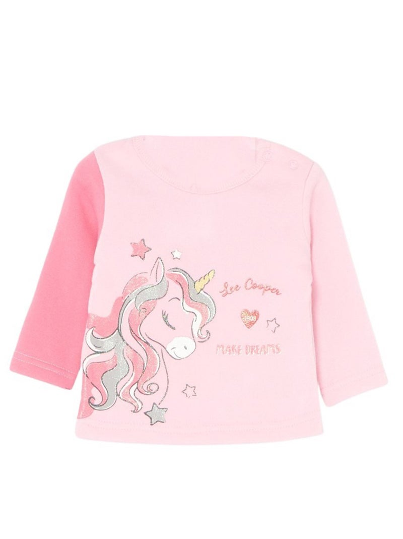 Lee Cooper - Completo maglietta e pantalone con giacca con cappuccio neonato Rosa - Kiabi