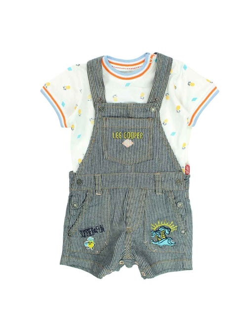 Lee Cooper - Completo maglietta e salopette neonato - Kiabi