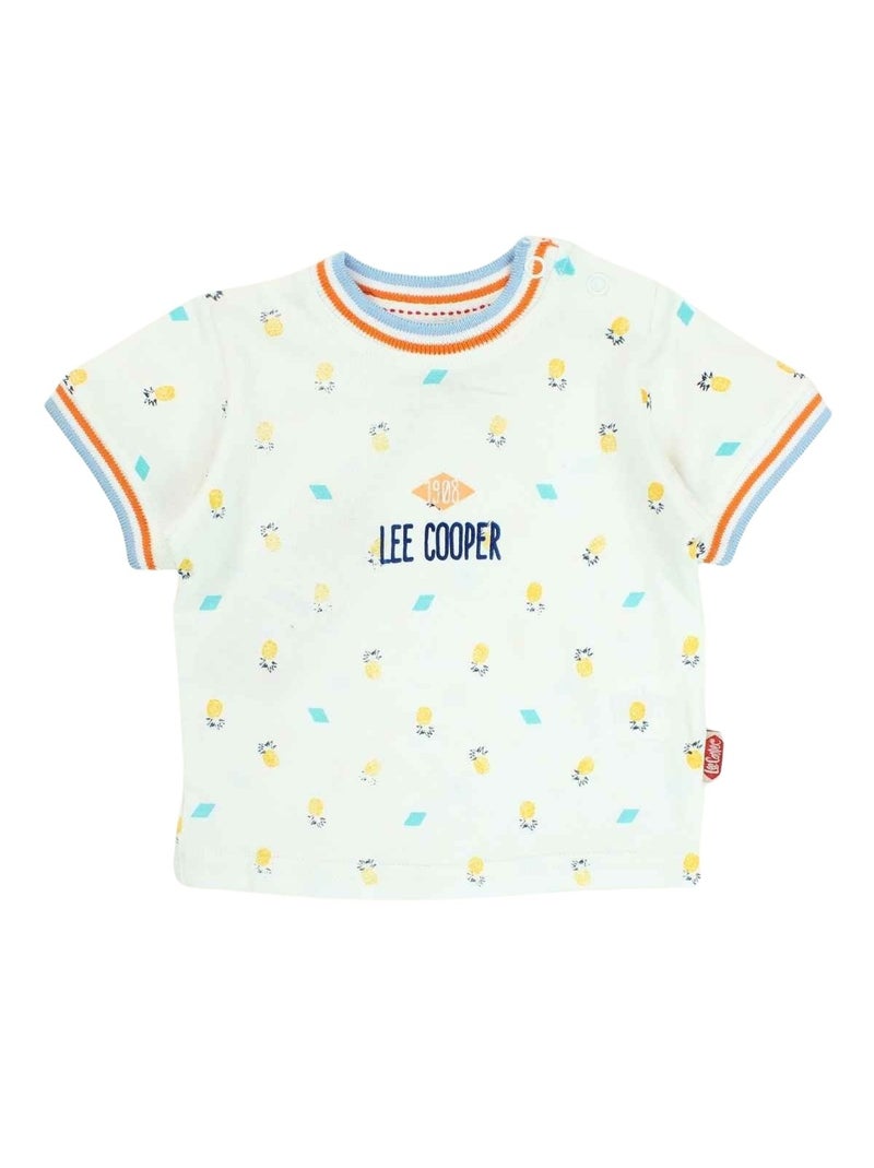 Lee Cooper - Completo maglietta e salopette neonato Bianco - Kiabi