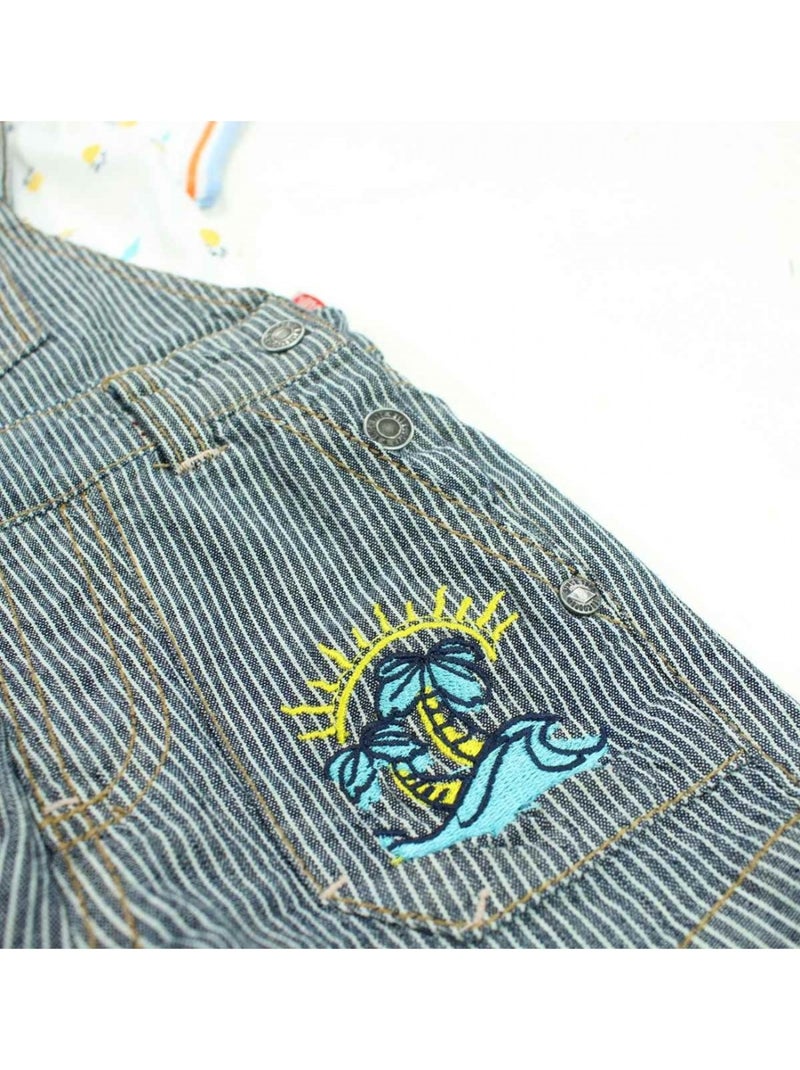Lee Cooper - Completo maglietta e salopette neonato Bianco - Kiabi