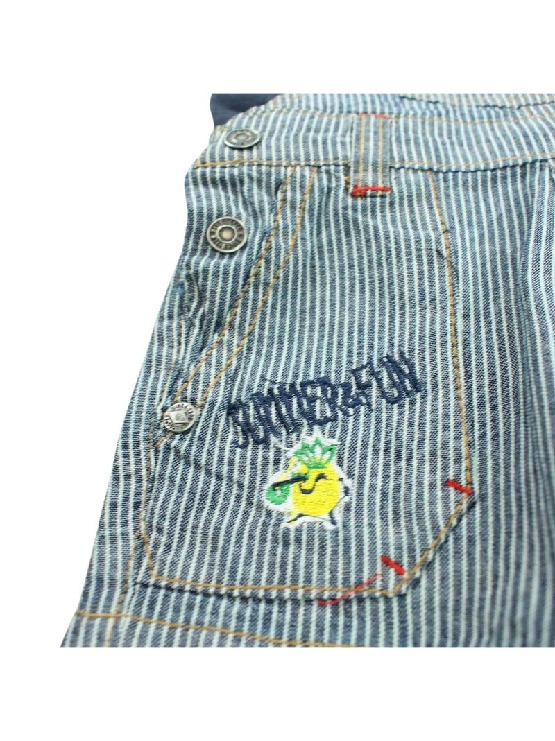 Lee Cooper - Completo maglietta e salopette neonato Blu - Kiabi