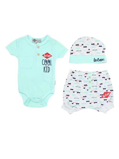 Lee Cooper - Completo maglietta e short con cappello neonato - Kiabi