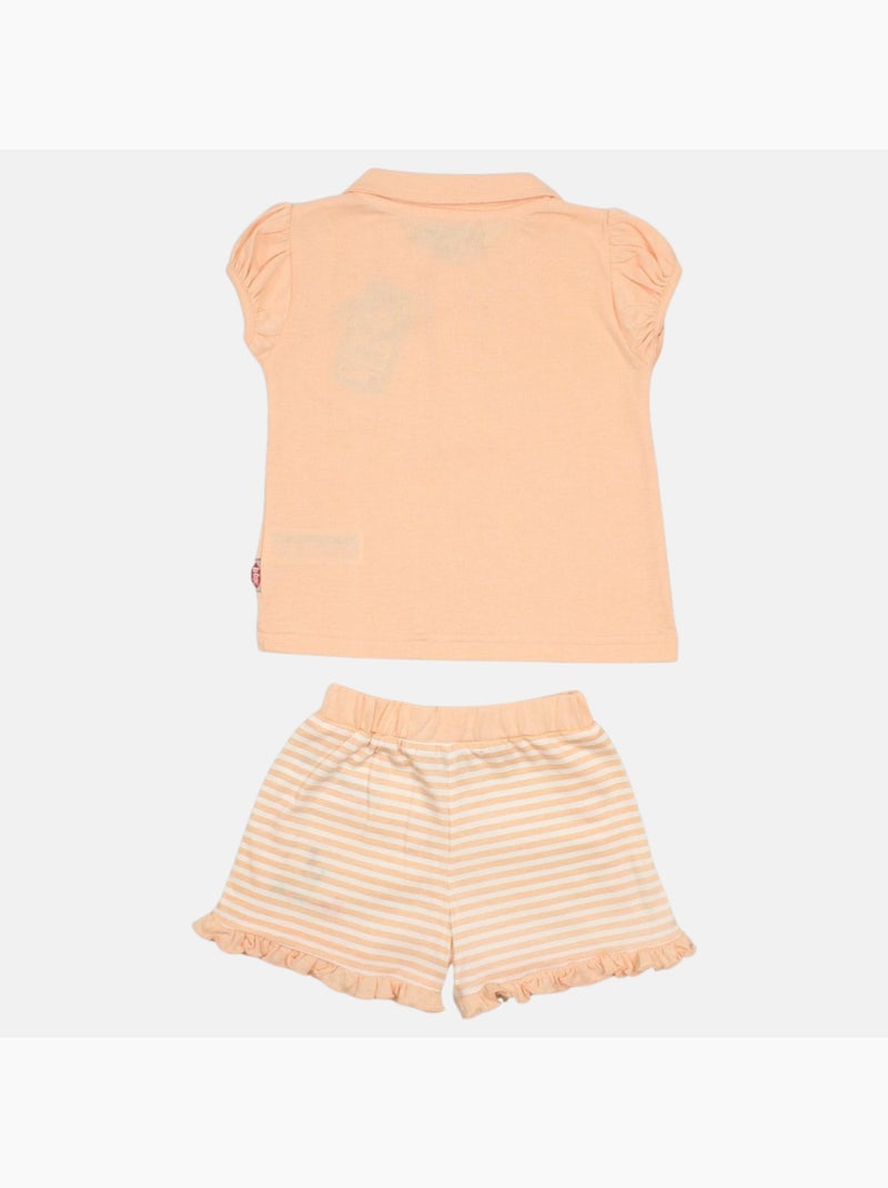 Lee Cooper - Completo maglietta e short neonato Arancione - Kiabi