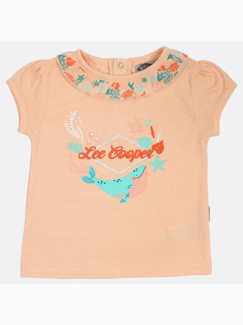 Lee Cooper - Completo maglietta e short neonato Arancione corallo - Kiabi