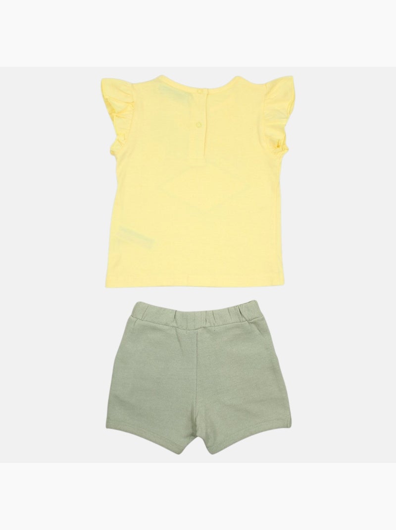 Lee Cooper - Completo maglietta e short neonato Giallo - Kiabi