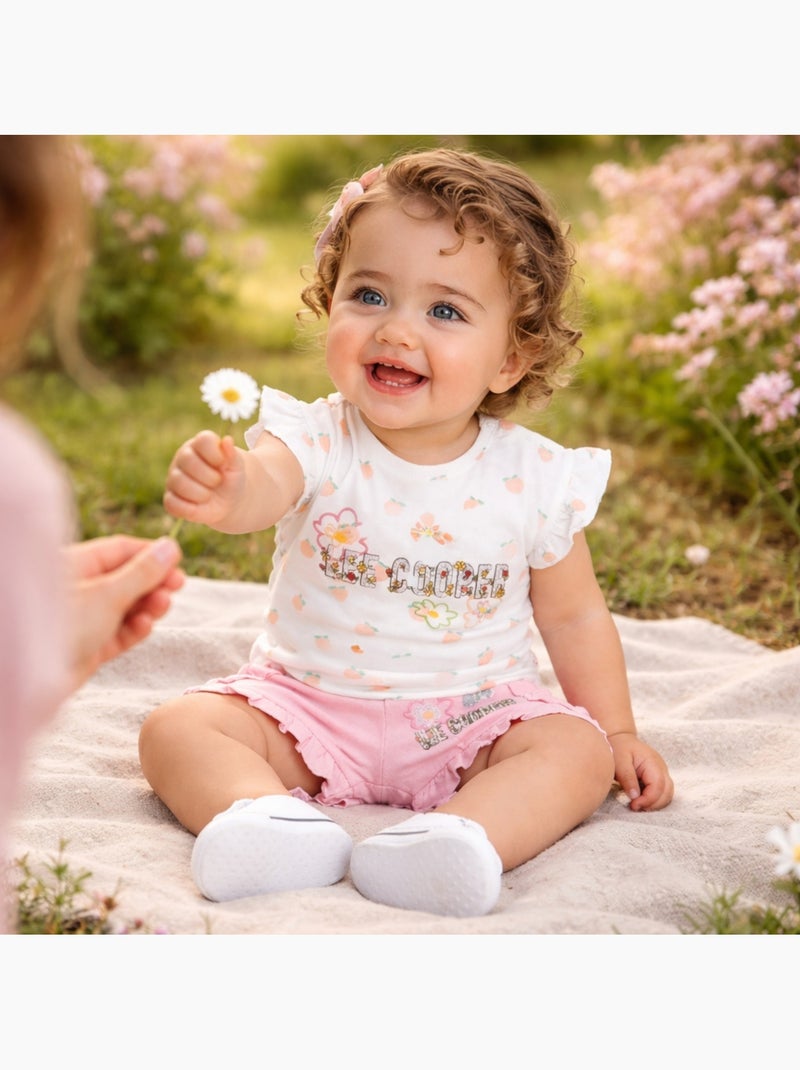 Lee Cooper - Completo maglietta e short neonato Rosa - Kiabi
