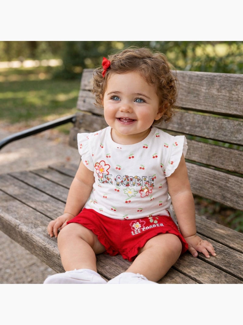 Lee Cooper - Completo maglietta e short neonato Rosso - Kiabi