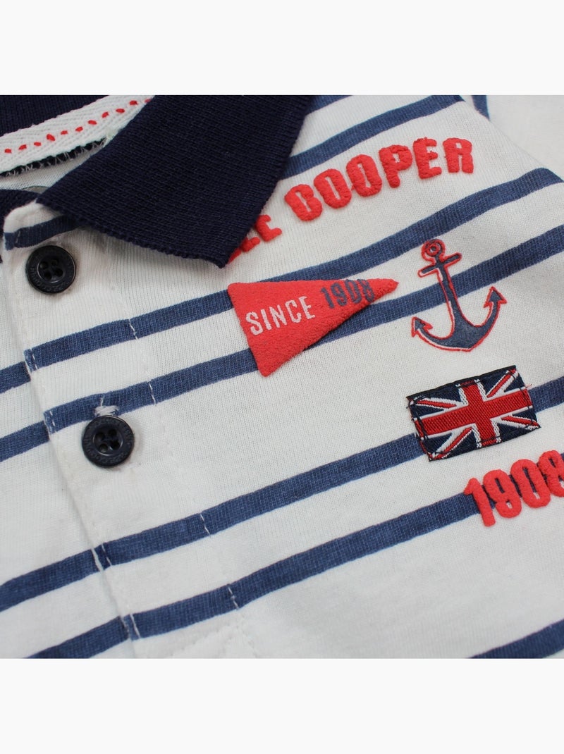 Lee Cooper - Completo neonato maschio polo a maniche corte e pantaloncino Bianco - Kiabi