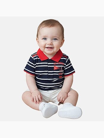 Lee Cooper - Completo neonato maschio polo a maniche corte e pantaloncino