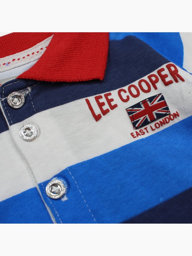 Lee Cooper - Completo neonato maschio polo a maniche corte e pantaloncino Blu - Kiabi