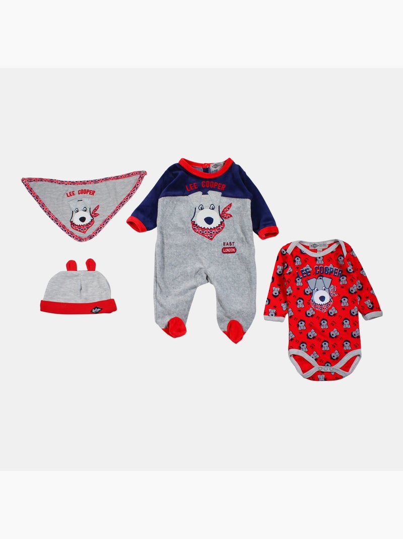 Lee Cooper - Completo pigiama e body con accessori Blu marino - Kiabi