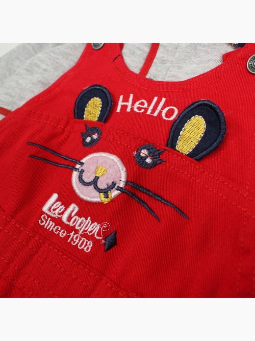 Lee Cooper - Completo polo a maniche lunghe con salopette neonato - Kiabi