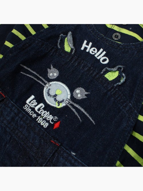 Lee Cooper - Completo polo a maniche lunghe con salopette neonato - Kiabi