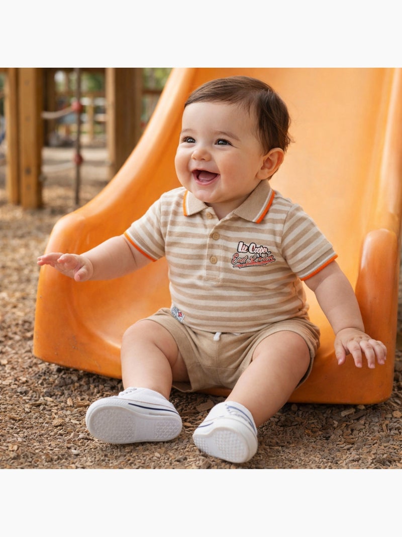 Lee Cooper - Completo polo e short neonato bambino Beige - Kiabi