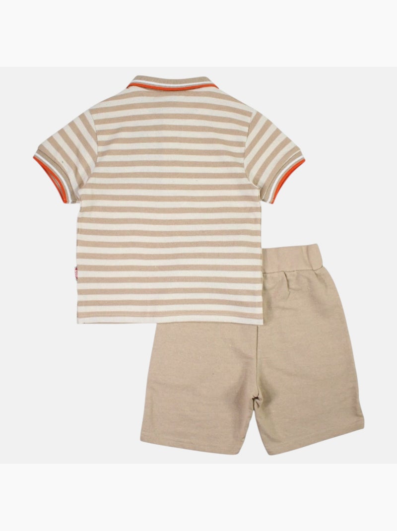 Lee Cooper - Completo polo e short neonato bambino Beige - Kiabi
