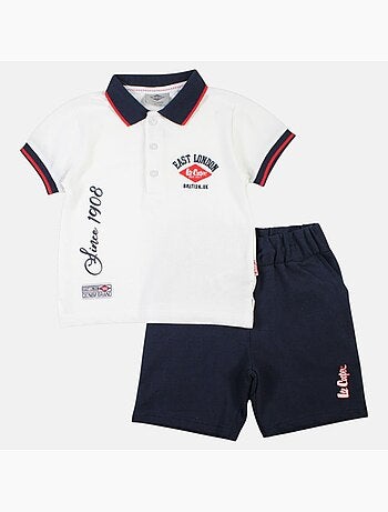 Lee Cooper - Completo polo e short neonato bambino