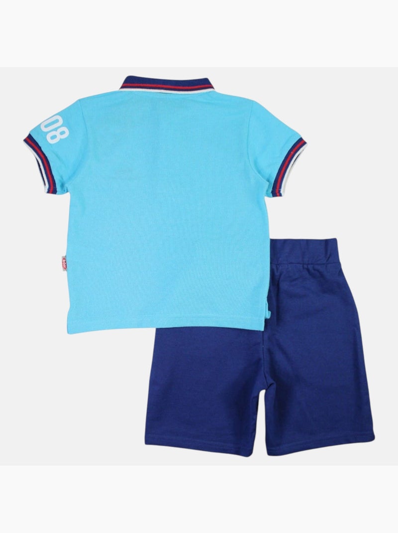 Lee Cooper - Completo polo e short neonato bambino Blu - Kiabi