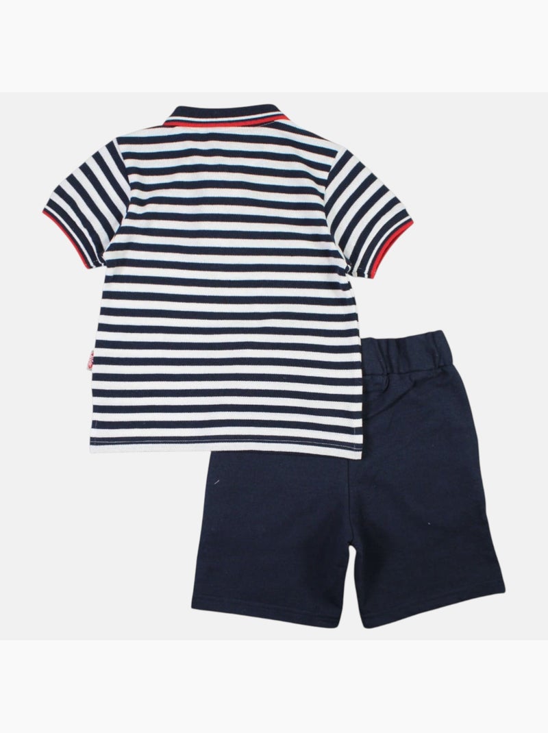 Lee Cooper - Completo polo e short neonato bambino Blu marino - Kiabi