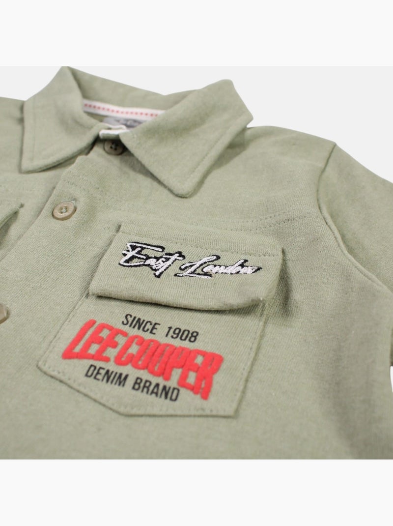 Lee Cooper - Completo polo e short neonato bambino Cachi - Kiabi